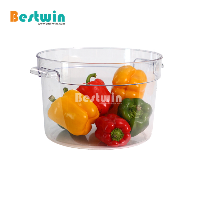 6L NSF SGS Certification Plastic PP PC Clear White Food Storage Containers with lids