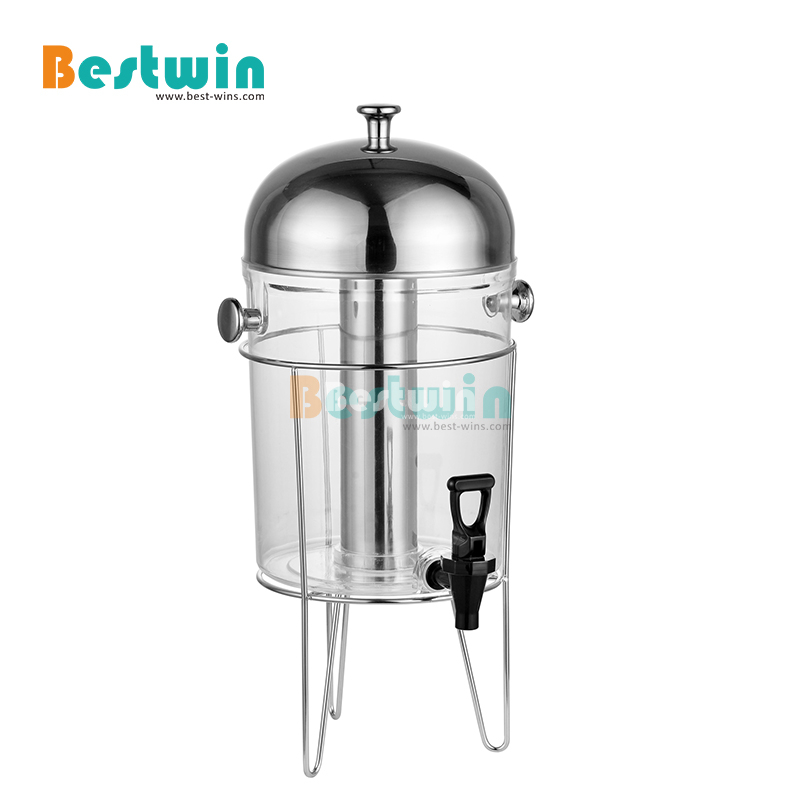 Economy 7L 8L Stainless Steel Stand Polycarbonate Container Beer Wine Cold Drink Juice Beverage Dispenser 
