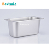 NSF Stainless Steel Display Freezer Food Storage Container GN Pan for Ice Cream